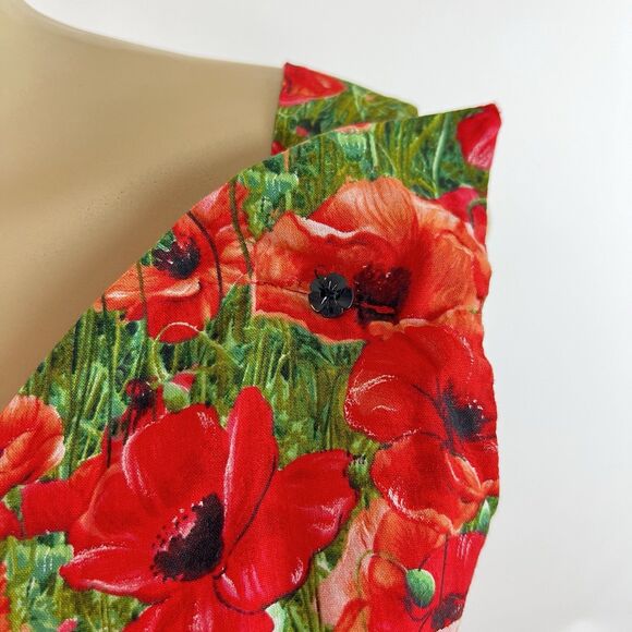 Bernie Dexter Swan Dress Size XS Poppy Floral Print A Line Rockabilly Pockets - Picture 4 of 11